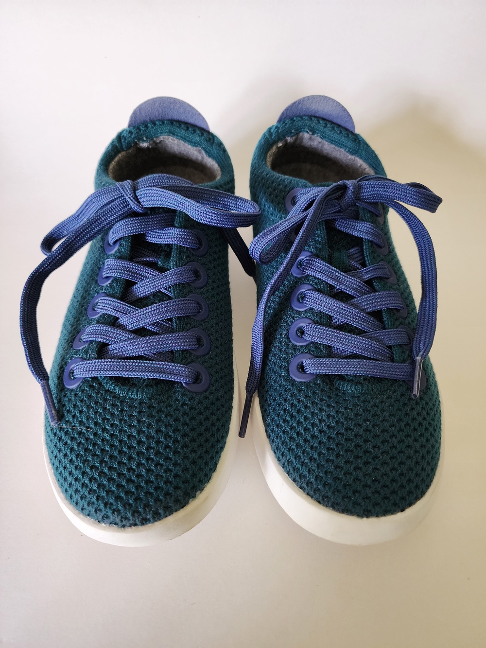 Allbirds Tree Pipers in Deep Emerald with Blizzard Soles (Knit Athletic Sneakers